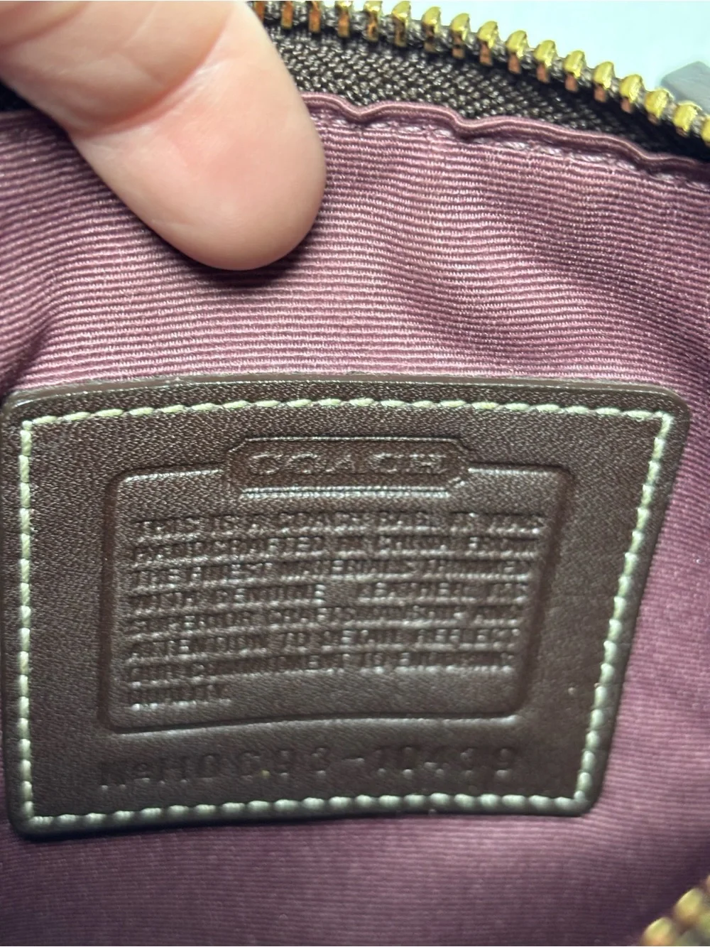 Coach Patchwork Crossbody Bag Leather Suede  Signature Style Y2K Purse